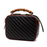Gucci  Small GG Marmont Matelasse Diagonal Leather Torchon Bamboo Satchel Ladies FR1IP18W9LNHLPFI - Image 2