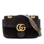 Gucci  Small GG Marmont Matelasse Velvet Shoulder Bag