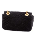 Gucci  Small GG Marmont Matelasse Velvet Shoulder Bag - Image 3