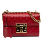 Gucci  Small Guccissima Padlock Crossbody