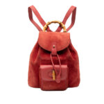 Gucci  Suede Bamboo Backpack Unisex 003 8030 1705