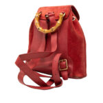 Gucci  Suede Bamboo Backpack Unisex 003 8030 1705 - Image 2