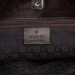 Gucci  Suede Web Shoulder Bag - Image 7