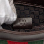 Gucci  Suede Web Shoulder Bag - Image 6