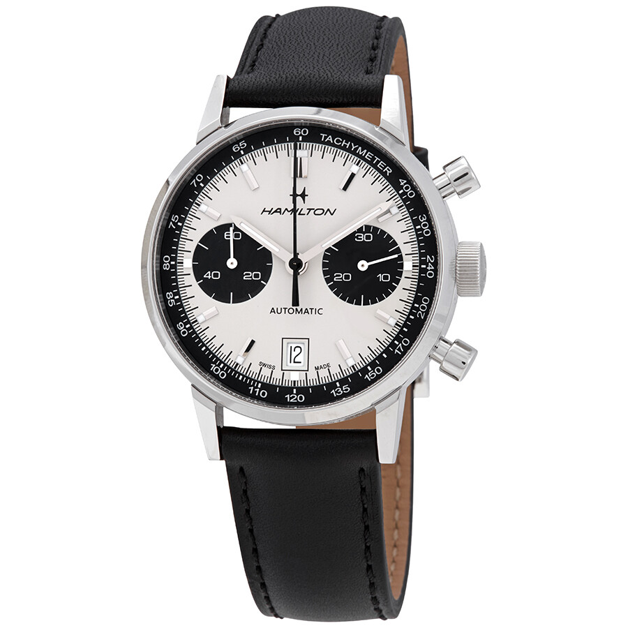 preowned-hamilton-intramatic-chronograph-automatic-white-dial-mens-watch-h38416711 Hamilton Intra-Matic Chronograph Automatic White Dial Men's Watch - Image 1