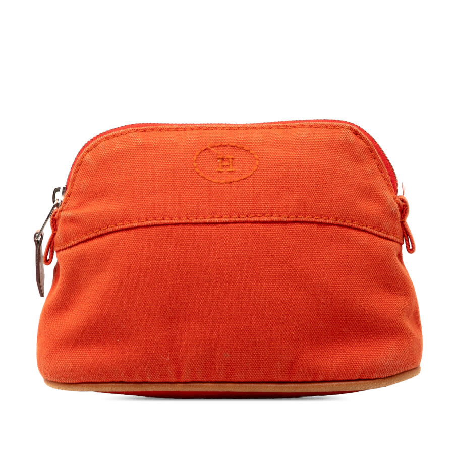 preowned-hermes-mini-toile-bolide-case-ladies-91ux553t2dmgq0s4 (1) Hermes Mini Toile Bolide Case Ladies - Image 1