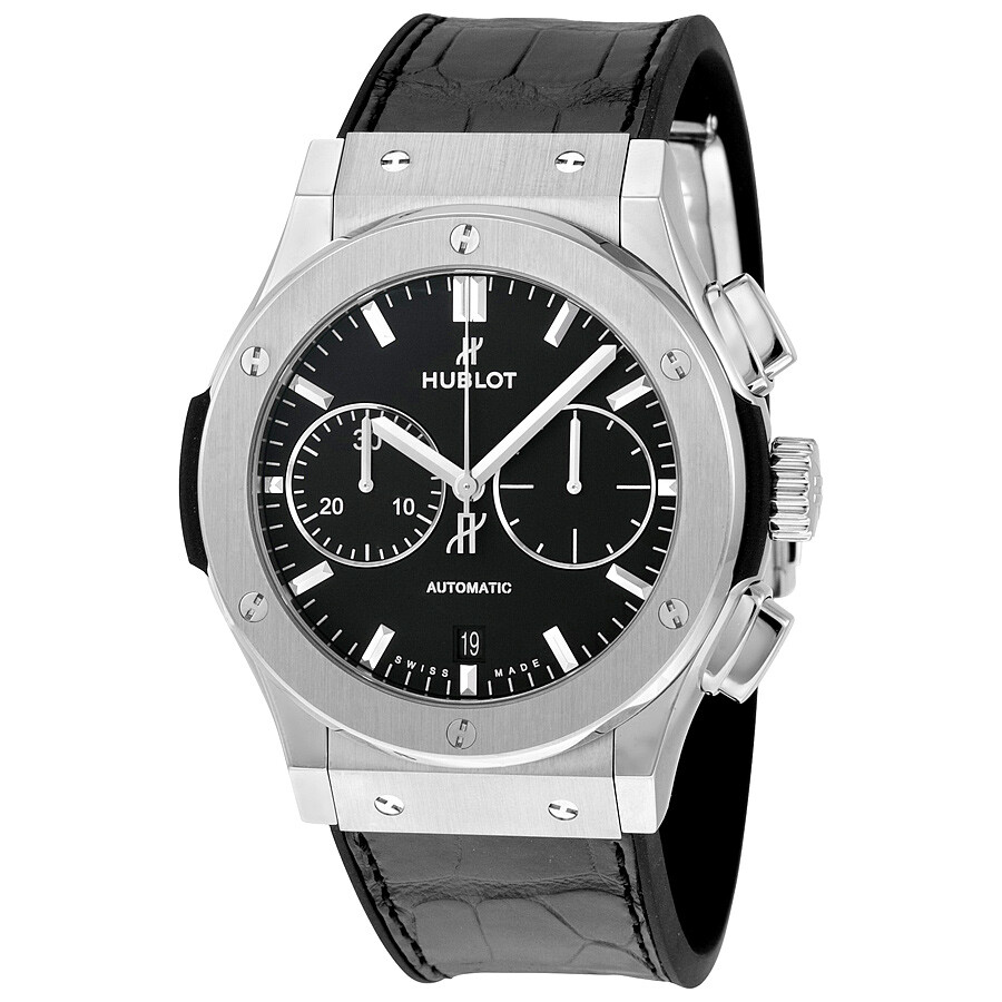 preowned-hublot-classic-fusion-chronograph-automatic-black-dial-mens-watch-521nx1171lr-521nx1171lr Hublot Classic Fusion Chronograph Automatic Black Dial Men's Watch - Image 1