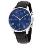 IWC Portuguese Chronograph Automatic Blue Dial Men's Watch - Image 2