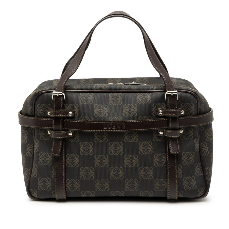 preowned-loewe-anagram-coated-canvas-handbag-290506 Loewe LOEWE Anagram Coated Canvas Handbag - Image 1