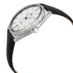 Omega De Ville Silver Dial Black Leather Men's Watch - Image 3