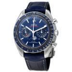 Omega Speedmaster Chronograph Automatic Chronometer Blue Dial Men's Watch
