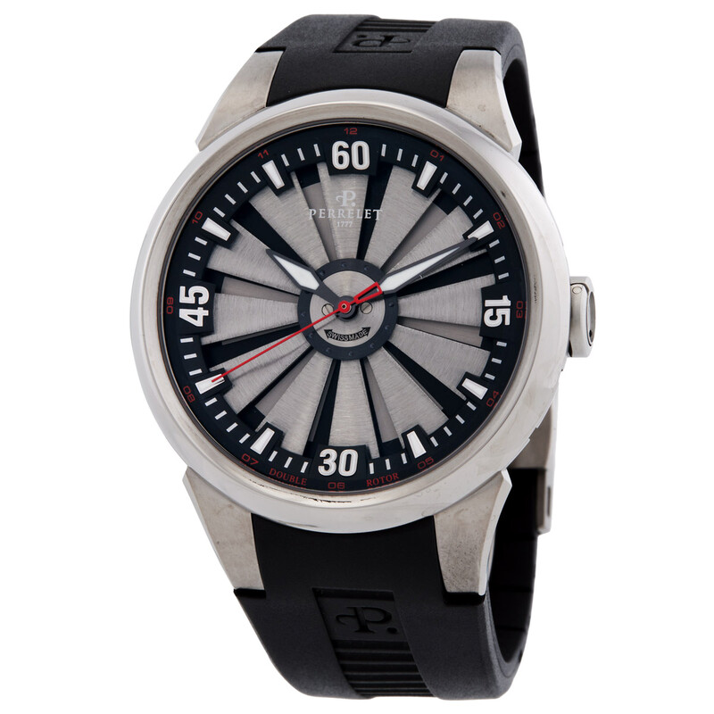 preowned-perrelet-turbine-automatic-silver-dial-mens-watch-a50061-a50061_1 Perrelet Turbine Automatic Silver Dial Men's Watch - Image 1