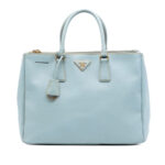 Prada  Large Saffiano Lux Galleria Double Zip Satchel Ladies