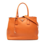 Prada  Medium Soft Calf Galleria Double Zip Tote Ladies
