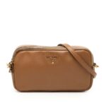 Prada  Mini Saffiano Double Zip Crossbody Ladies