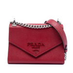 Prada  Saffiano Cuir Monochrome Envelope Crossbody Ladies