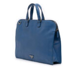 Prada  Saffiano Cuir Travel Front Zip Pocket Briefcase Unisex - Image 3