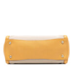 Prada  Saffiano Cuir Trimmed Canapa Satchel Ladies - Image 3