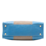 Prada Saffiano Trimmed Canvas Canapa Logo Double Zip Satchel Ladies - Image 2