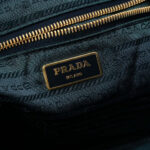 Prada  Saffiano Trimmed Tessuto Zip Top Convertible Tote - Image 6