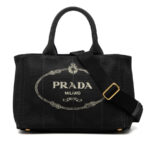 Prada  Small Canvas Canapa Logo Satchel