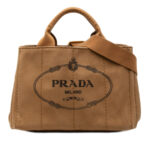 Prada  Small Canvas Canapa Logo Satchel Ladies