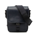 Prada  Vitello Phenix Buckle Messenger Bag Ladies