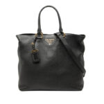 Prada  Vitello Phenix Open Convertible Tote Ladies