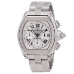 Cartier Pre-owned Roadster Chronograph Automatic Silver Dial Men's Watch