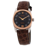 Rolex Cellini Quartz Black Dial Watch