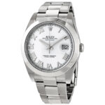 Rolex Datejust 41 White Dial Automatic Men's Oyster Watch 126300WSO