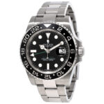 Rolex GMT Master II Black Index Dial Oyster Bracelet Steel Men's Watch