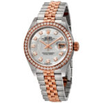 Rolex Lady Datejust Mother of Pearl Steel and 18K Everose Gold Diamond Jubilee Watch