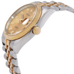 Rolex Oyster Perpetual Automatic Chronometer Diamond Silver Dial Men's Watch - Image 2
