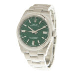 Rolex Oyster Perpetual Automatic Chronometer Green Dial Men's Watch - Image 3