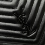 Saint Laurent  Chevron Calfskin Round Vinyle Camera Bag - Image 6