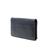 Saint Laurent  Croc Embossed Leather Wallet On Chain Unisex - Image 3