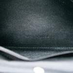 Saint Laurent  Croc Embossed Leather Wallet On Chain Unisex - Image 4