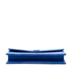 Saint Laurent Grain De Poudre Chevron Monogram Envelope Chain Wallet - Image 4