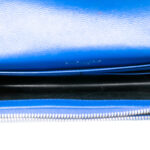 Saint Laurent Grain De Poudre Chevron Monogram Envelope Chain Wallet - Image 3