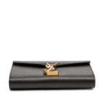 Saint Laurent  Grain De Poudre Monogram Cassandra Chain Wallet - Image 3
