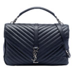 Saint Laurent  Large Chevron Sheepskin Monogram College Satchel Ladies TCT392738 0116