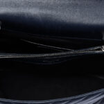 Saint Laurent  Large Chevron Sheepskin Monogram College Satchel Ladies TCT392738 0116 - Image 4