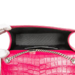 Saint Laurent  Medium Croc Embossed Leather Kate Tassel Crossbody - Image 6