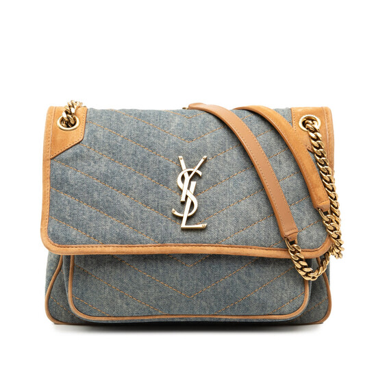 preowned-saint-laurent-medium-denim-niki-ladies-jhfzuvtymyc6b6t9-pmr6331840422 Saint Laurent Medium Denim Niki Ladies JHFZUVTYMYC6B6T9 - Image 1