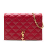 Saint Laurent Mini Quilted Lambskin Becky Chain Shoulder Bag