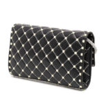 Valentino Garavani Valentino Quilted Lambskin Free Rockstud Spike Wallet On Chain - Image 3