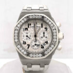 Audemars Piguet Royal Oak Offshore Chronograph Diamond Silver Dial Men's Watch