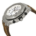 Audemars Piguet Royal Oak Offshore Chronograph Silver (Waffle Design) Dial Men's Watch - Image 4