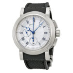 Breguet Marine Chronograph Silver Dial Men's Watch